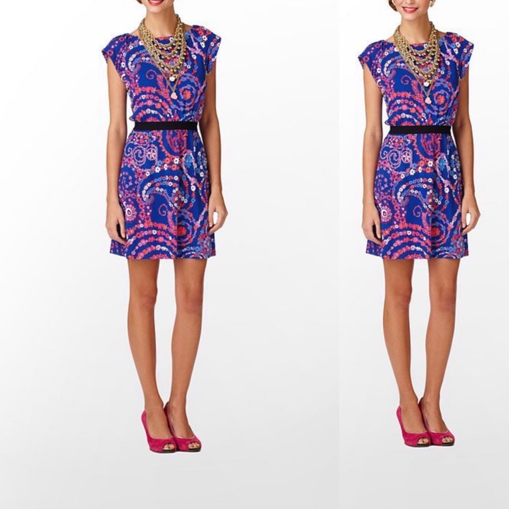 Lilly Pulitzer Laney Secret Snail Bomber blu Dress